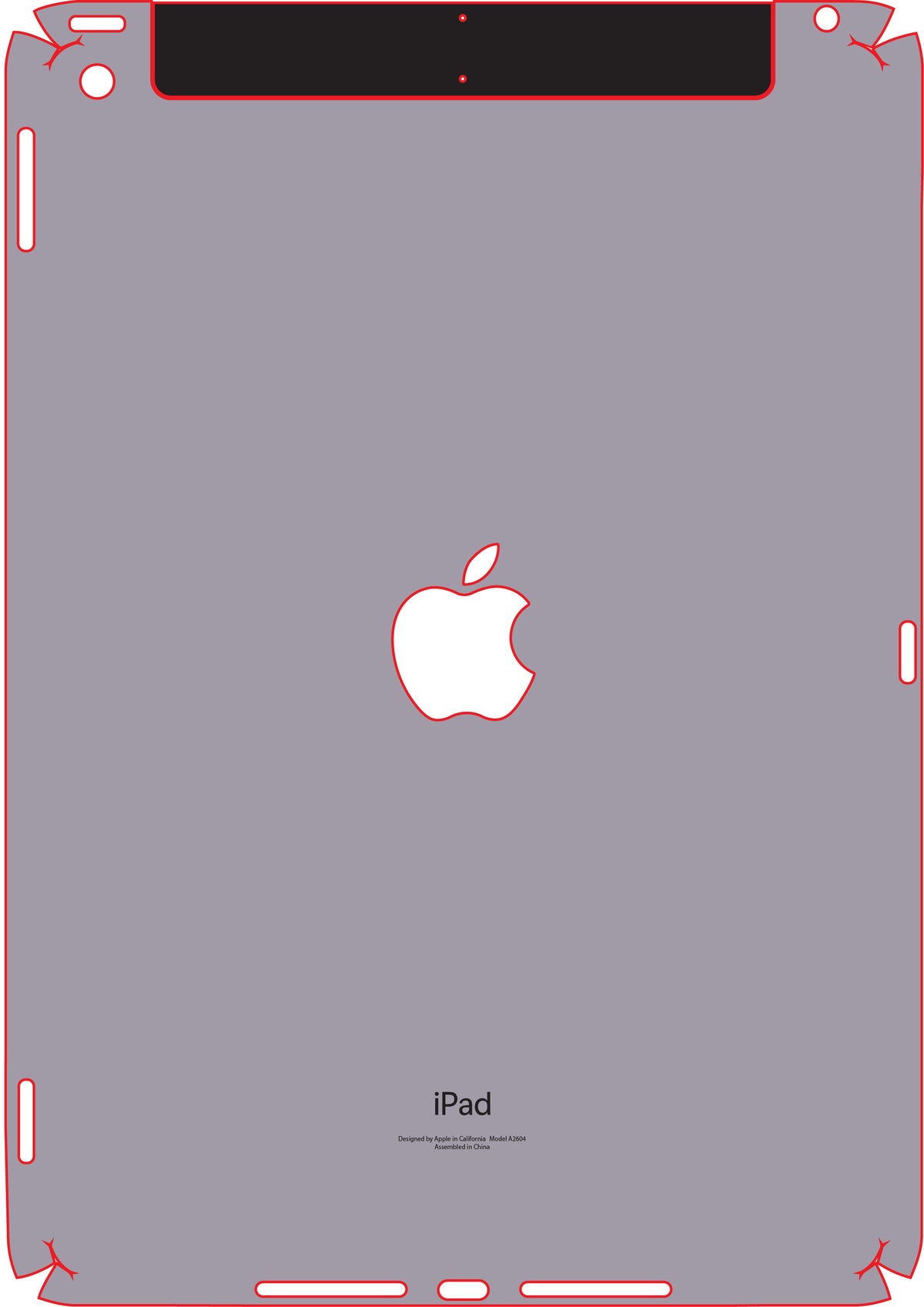 Tablet Back Skinz for Apple iPad A2604