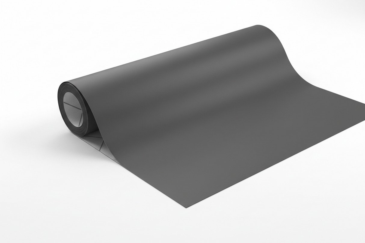 Roll of Skin / Decal Dell deep carbon-charcoal grey 50m Long 1.2M wide