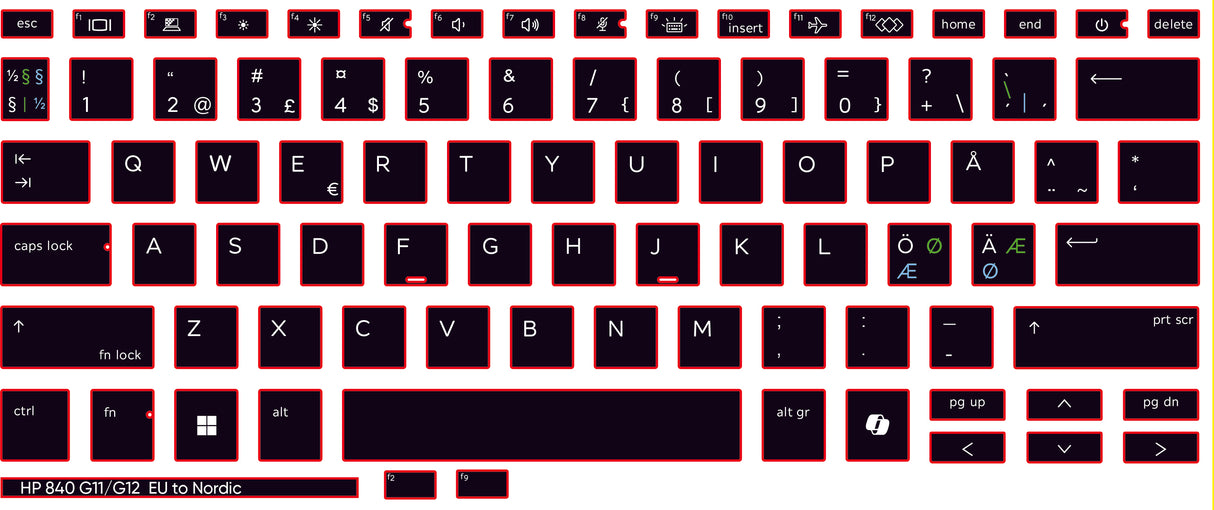 SticKeys® for HP 840 G11/G12