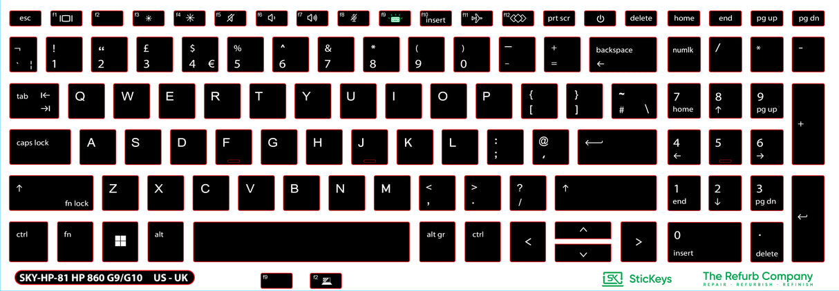 SticKeys® for HP 860 G9, G10