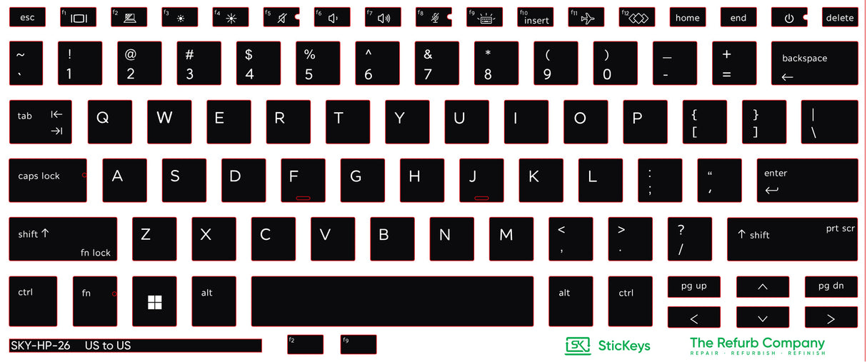 SticKeys for HP EliteBook 840 845 G9, G10 / x360 1040 G9, G10 / x360 830 G10 2-in-1