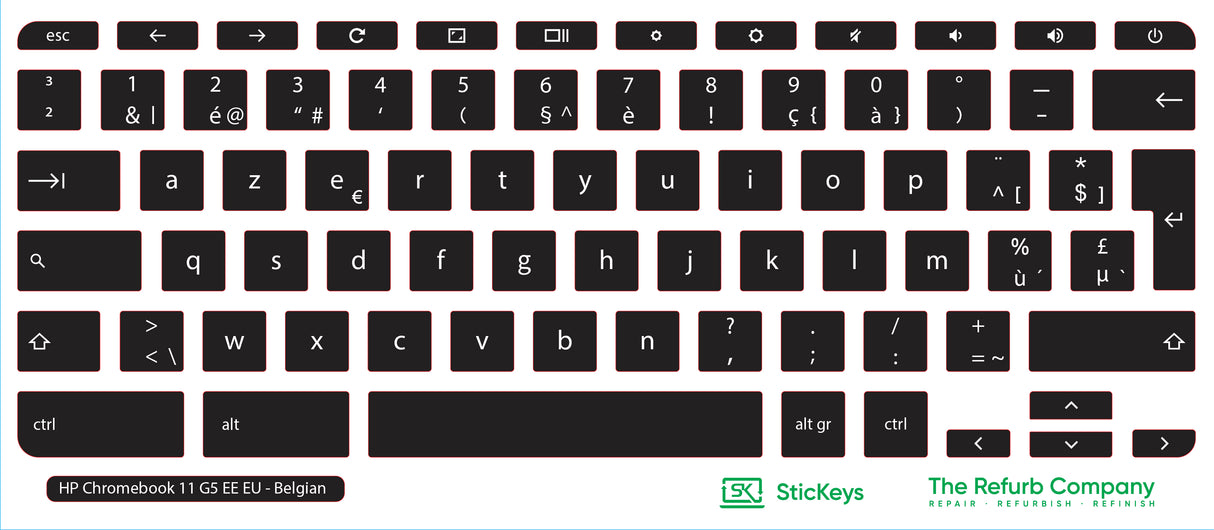 SticKeys® for HP Chromebook 11 G5 ee