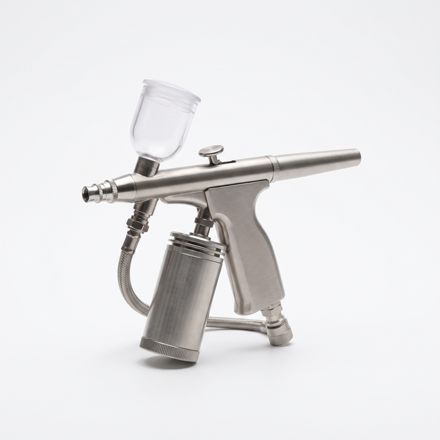 Representative illustration — portable air brush spray gun kit; supplied model and packaging may vary.
