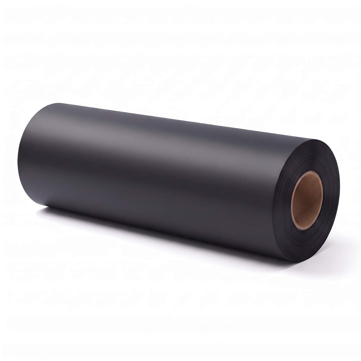 Representative illustration — Roll of Apple Space Black Material 50m Long 1.22m wide; colour and finish indicative.